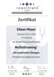 ZertifikateNotfalltrainingPraxisMeyer